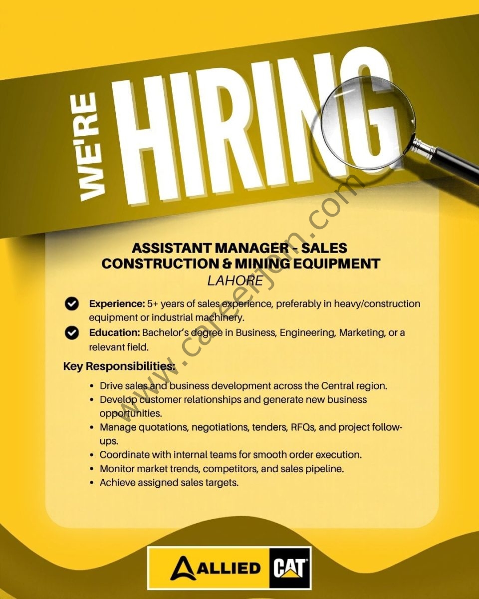 Allied Engineering Jobs Assistant Manager Sales 1