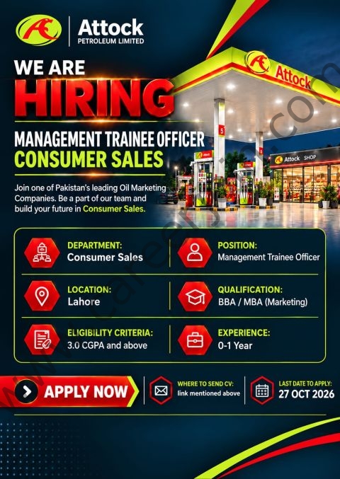 Attock Petroleum Ltd Jobs 20 October 2026 1