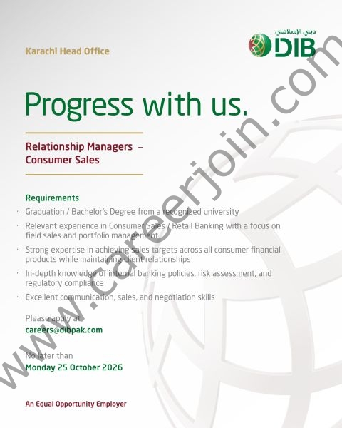 Dubai Islamic Bank DIB Jobs 20 October 2026 01 2