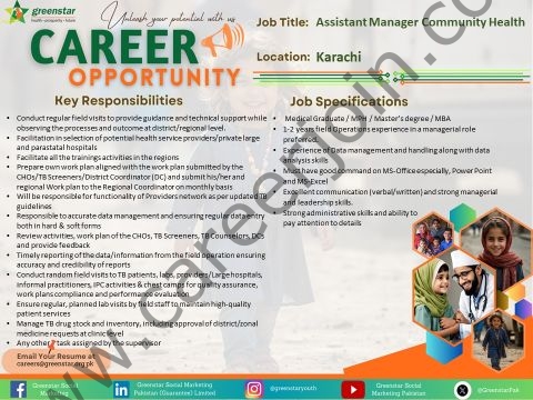 Greenstar Social Marketing Pakistan Jobs October 2026 3