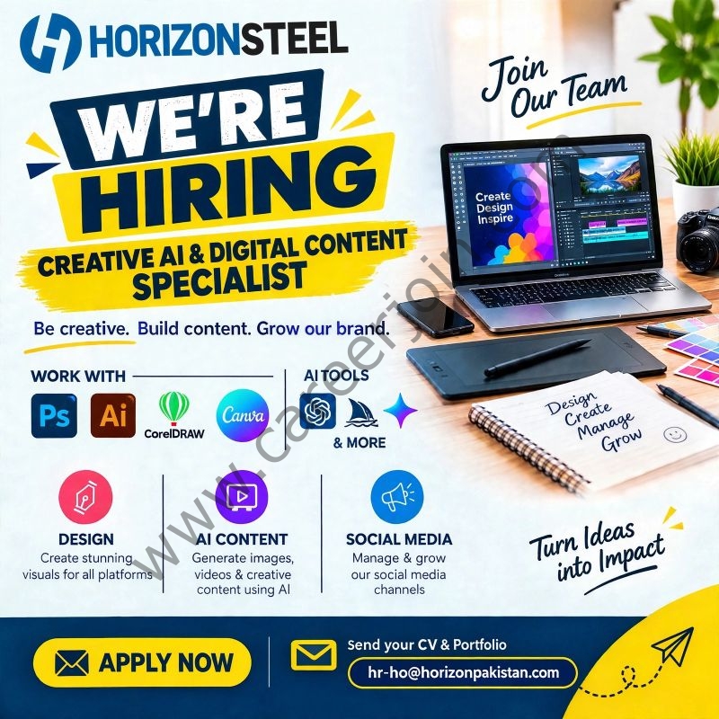 Horizon Steel (Pvt) Ltd Jobs Creative AI & Digital Content Specialist 1