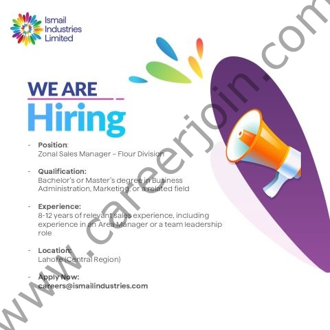 Ismail Industries Limited Jobs Zonal Sales Manager 1