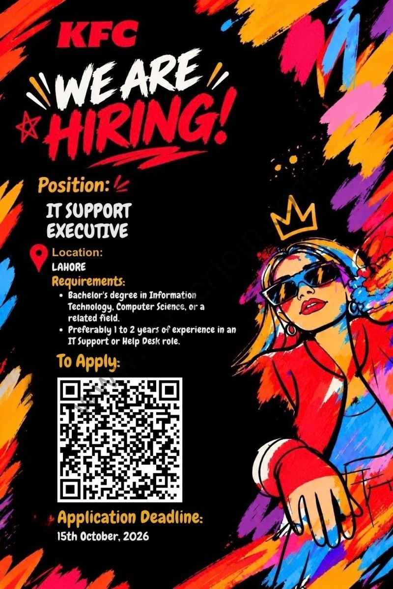 KFC Pakistan Jobs IT Support Executive 1