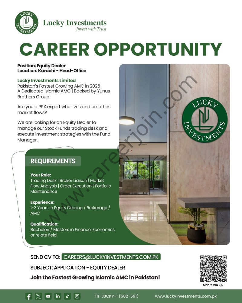 Lucky Investments Limited Jobs Equity Dealer 1