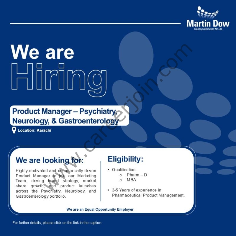 Martin Dow Limited Jobs Product Manager 1