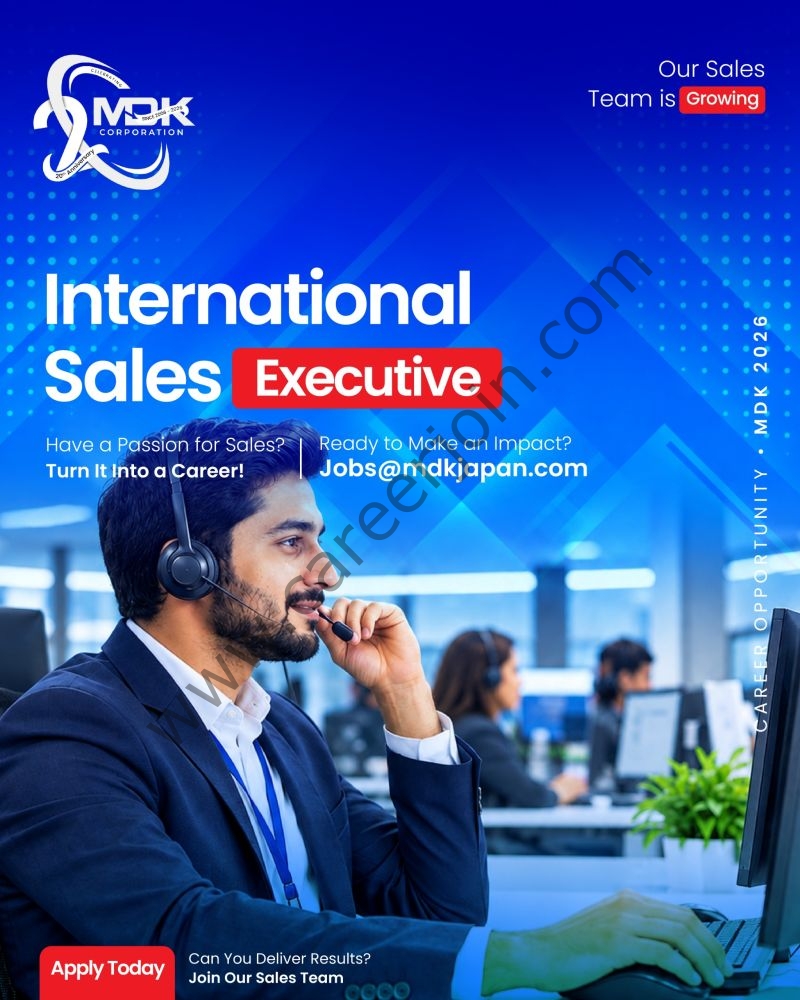 MDK Corporation Japan Jobs Sales Executive International Markets 1