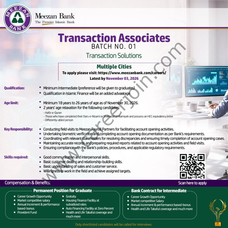 Meezan Bank Limited Jobs 23 October 2026 1
