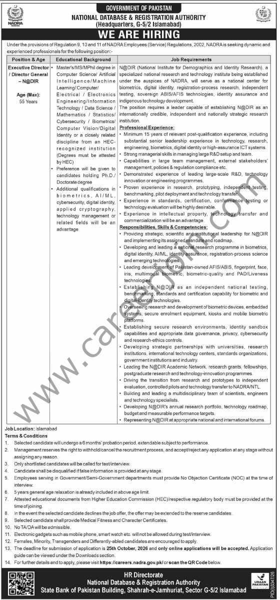 NADRA Jobs 11 October 2026 Dawn 02 1