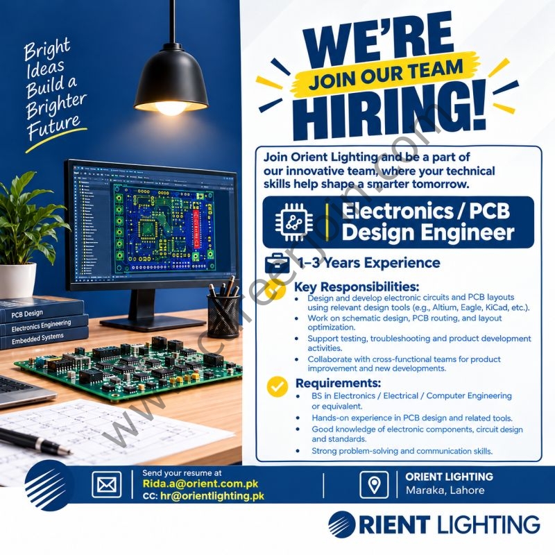 Orient Lighting Jobs Electronics / PCB Design Engineer 1