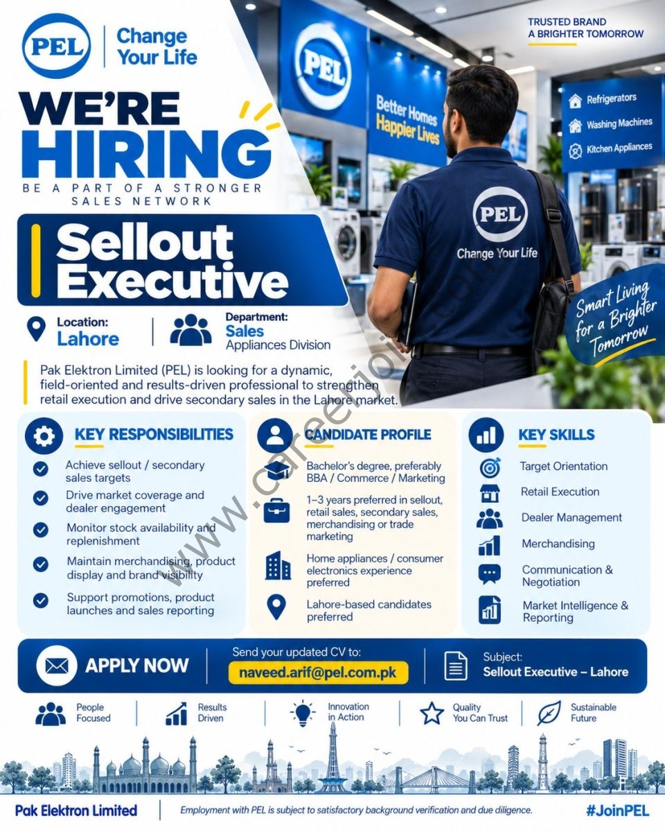 Pak Elektron Limited PEL Jobs October 2026 1