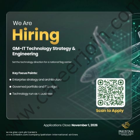 Pakistan International Airlines PIA Jobs 28 October 2026 01 1