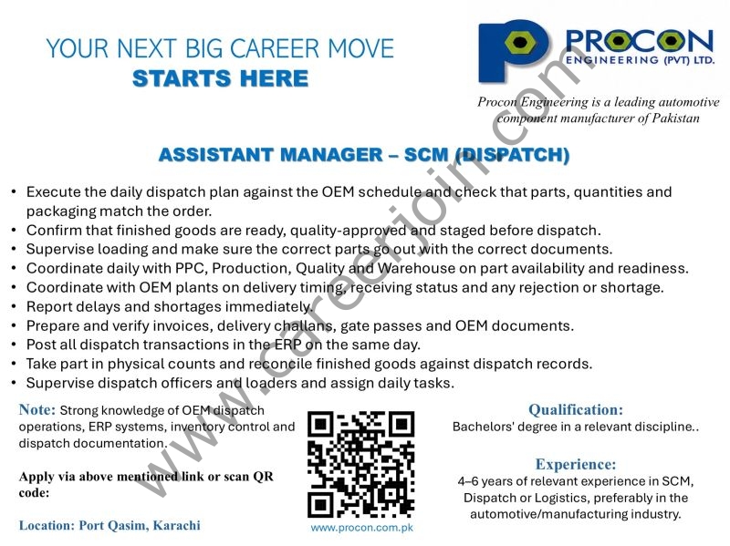Procon Engineering Pvt Ltd Jobs October 2026 1
