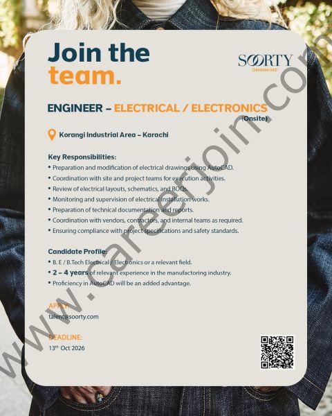 Soorty Enterprises Jobs October 2026 2