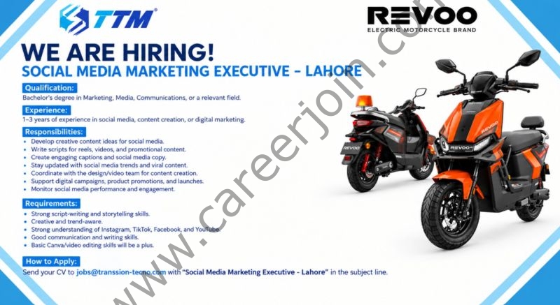 Transsion Tecno Motors Jobs Social Media Marketing Executive 1