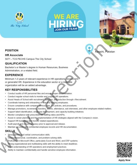 The City School Jobs 22 October 2026 02 1