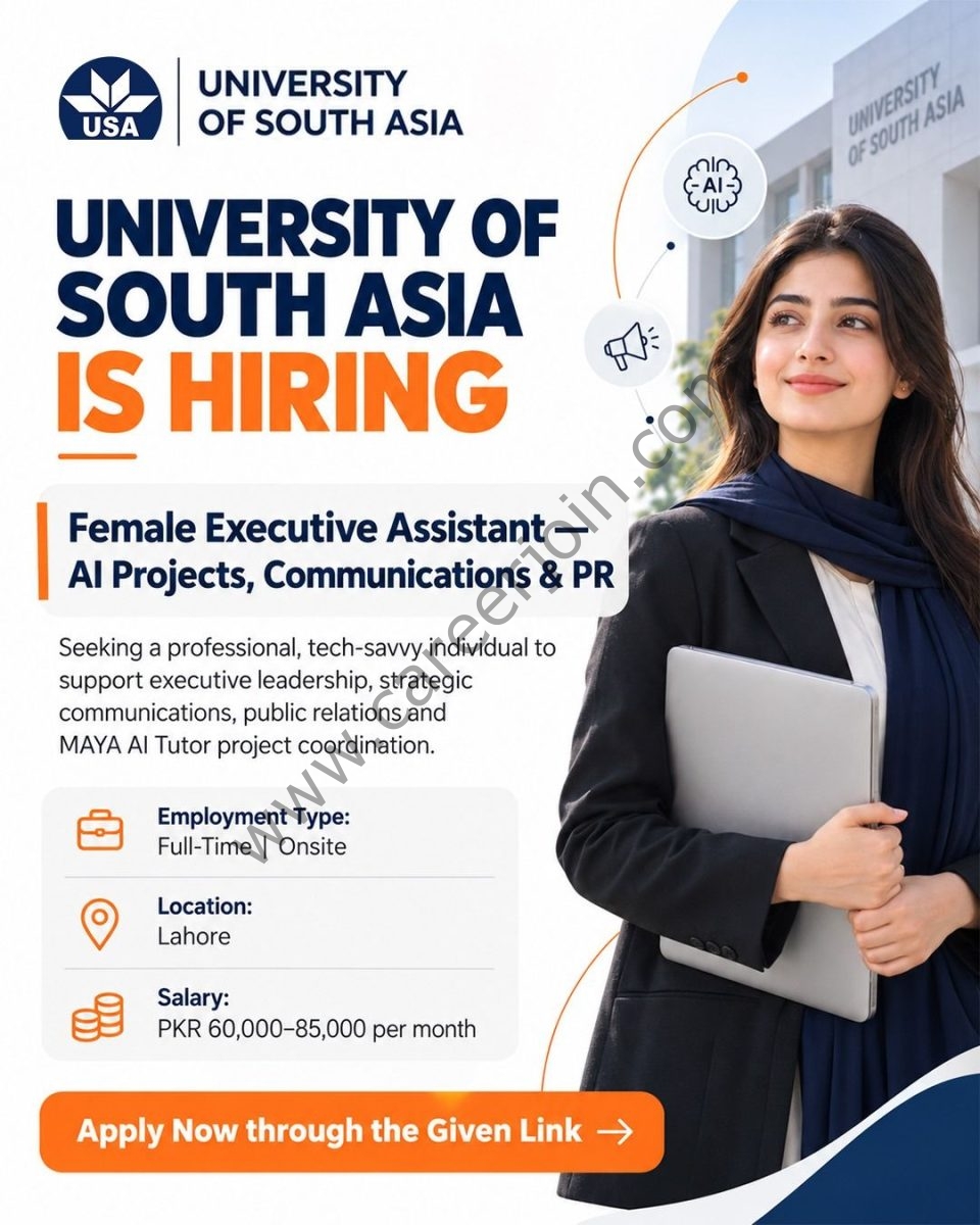 The University of South Asia USA Jobs Female Executive Assistant 1